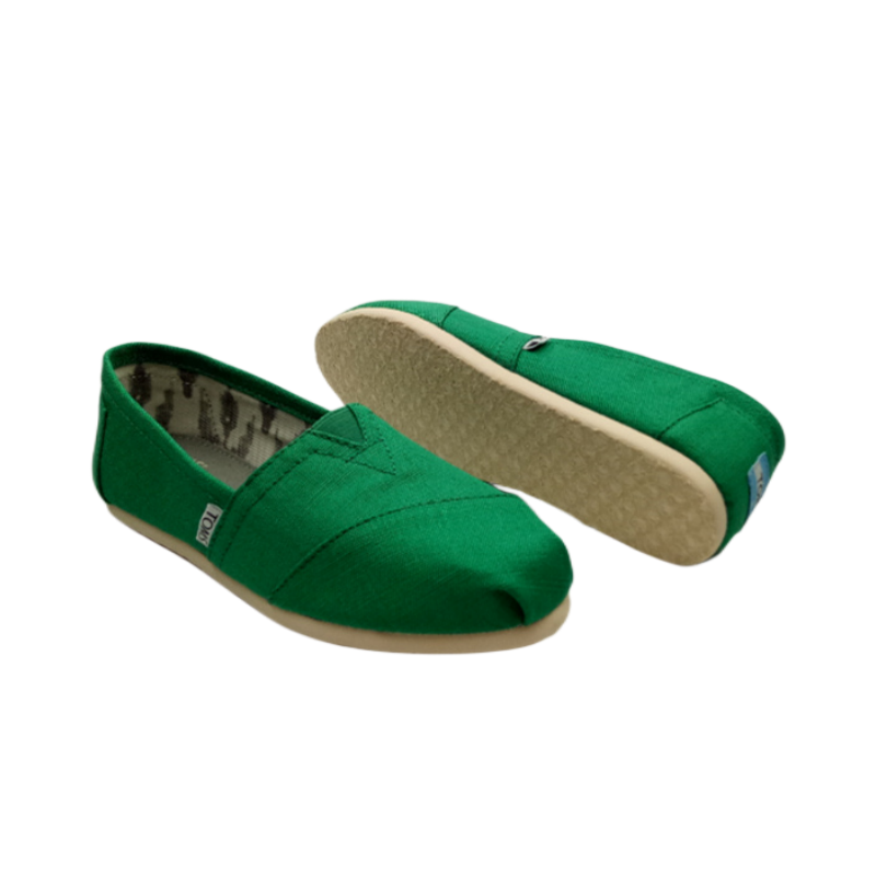 Toms香港新款果綠色亞麻布女鞋 - 點擊圖片關閉