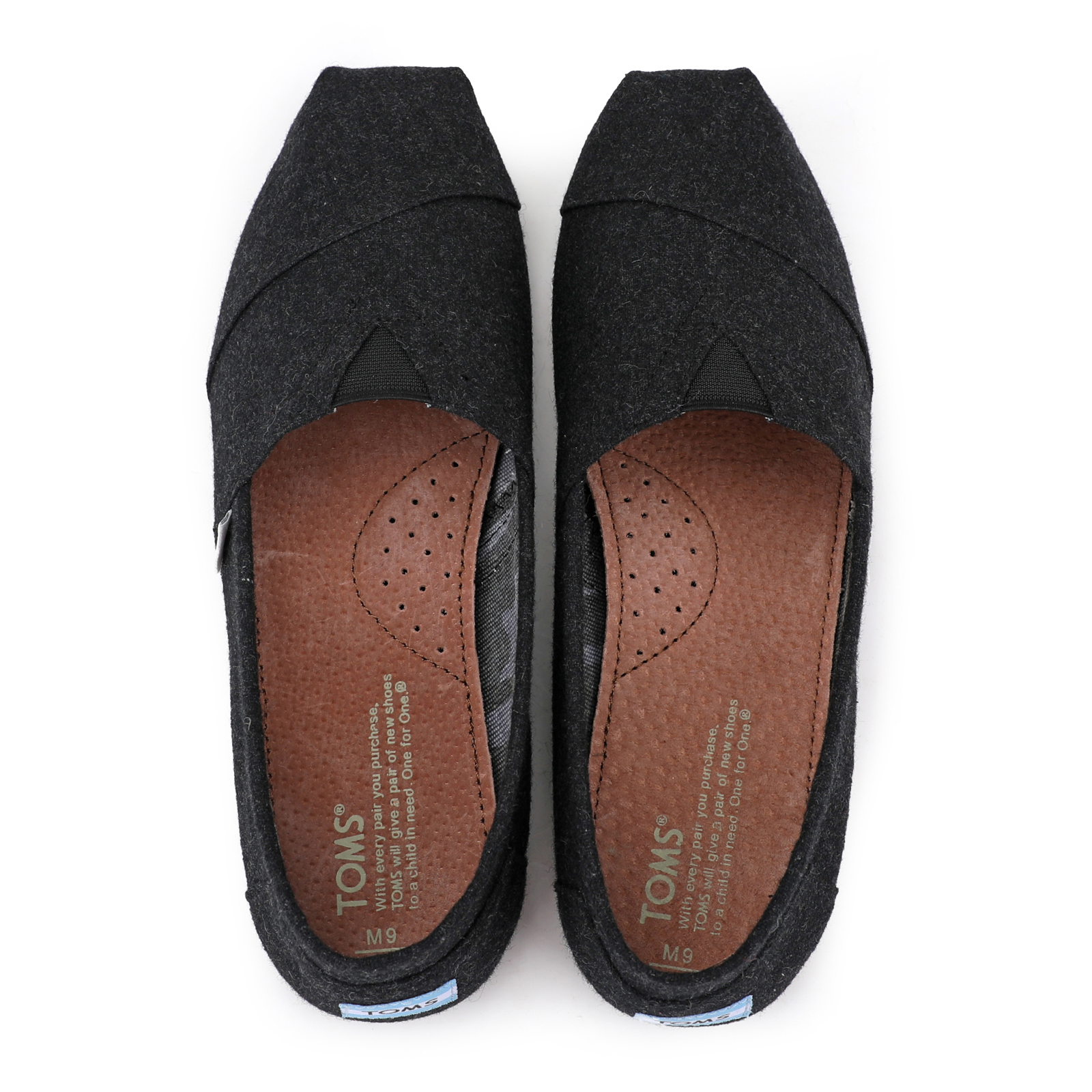 Toms香港新款黑色法蘭絨男鞋 - 點擊圖片關閉