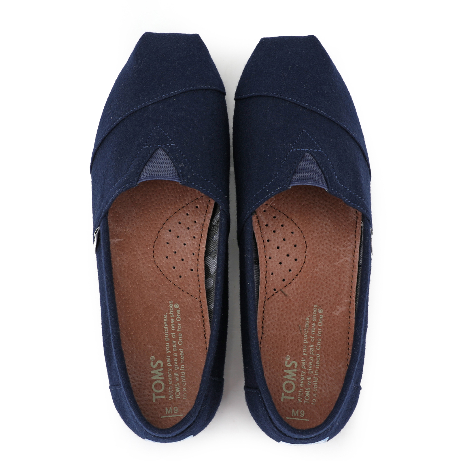 Toms香港新款藍色法蘭絨男鞋
